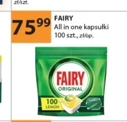 Kapsułki do zmywarki Fairy Original All In One promocja w Drogerie Laboo