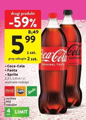 Napój gazowany Fanta promocja w Intermarche