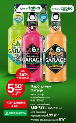 Napój piwny Garage Hardcore Pink Explosion promocja w Żabka
