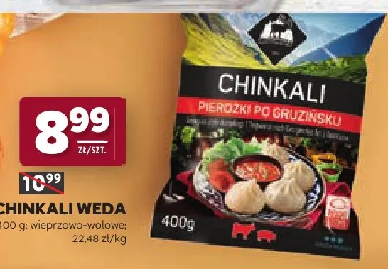 Chinkali wieprzowo-wołowe Weda promocja w Stokrotka