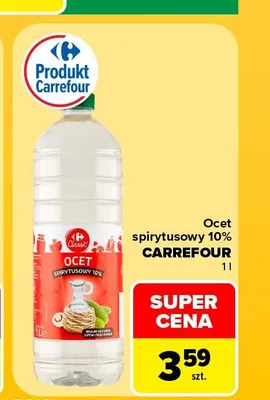 Ocet spirytusowy 10% Carrefour promocja w Carrefour