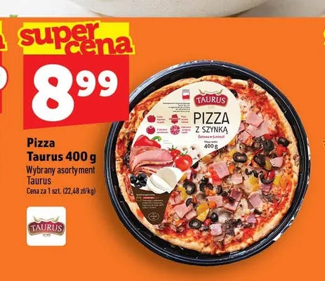 Pizza z szynką Taurus promocja w TOPAZ