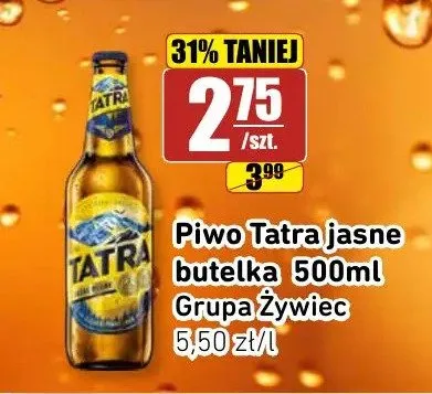 Piwo Tatra Jasne promocja w API Market