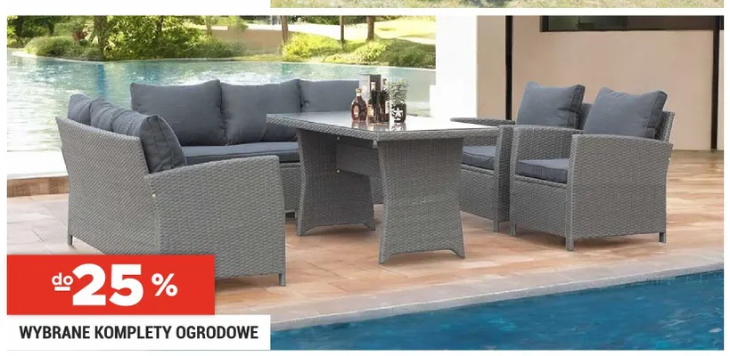 Komplety ogrodowe promocja w Merkury Market