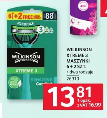 Maszynki WILKINSON XTREME 3 8-pak promocja w Selgros