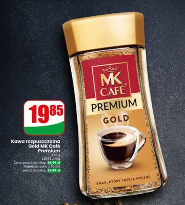 Kawa rozpuszczalna Gold Premium MK Café promocja w Dino