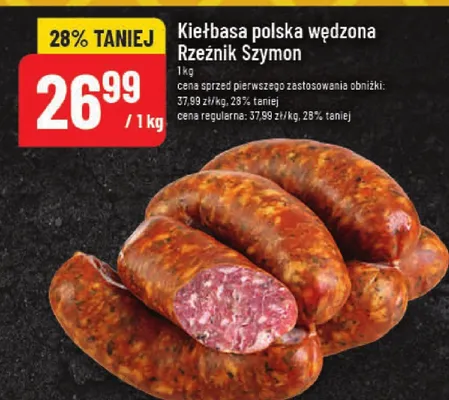 Kiełbasa polska wędzona promocja w POLOmarket