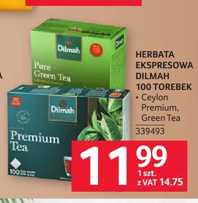 Herbata ekspresowa Dilmah Ceylon Premium promocja w Selgros