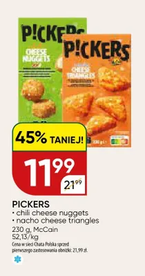 Przekąski serowe nacho cheese triangles Pickers promocja w Chata Polska