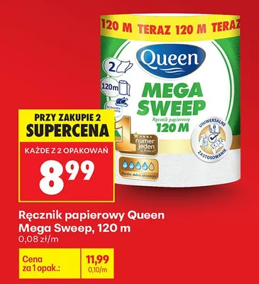 Ręcznik papierowy Mega Sweep promocja w Biedronka