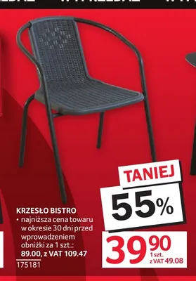 Krzesło bistro promocja w Selgros
