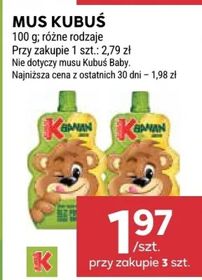 Mus Kubuś promocja w Stokrotka