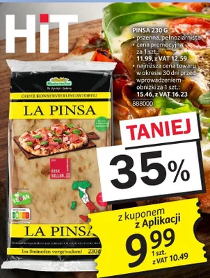 Pinsa La Pinsa pszenna pełnoziarnista promocja w Selgros