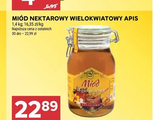 Miód nektarowy wielokwiatowy Apis promocja w Stokrotka