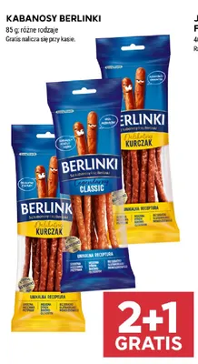 Kabanosy Berlinki Delikatny Kurczak promocja w Stokrotka