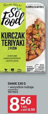 Danie So! Food kurczak teriyaki 330g promocja w Selgros