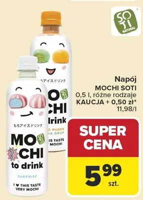 Napój Mochi Soti promocja w Carrefour