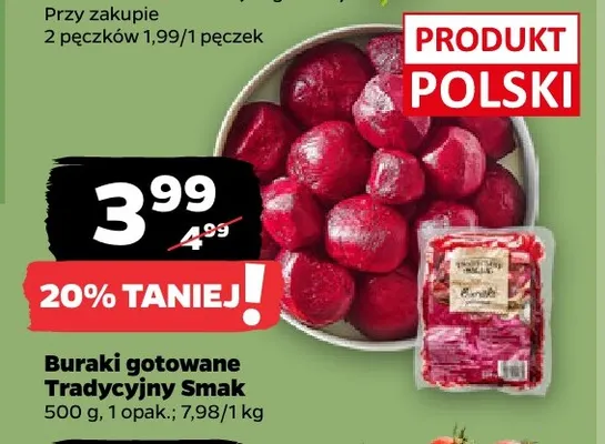 Buraki gotowane Tradycyjny Smak promocja w Netto
