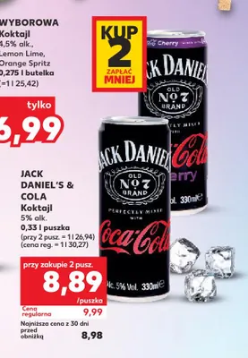 Koktajl Jack Daniel's & Cola promocja w Kaufland