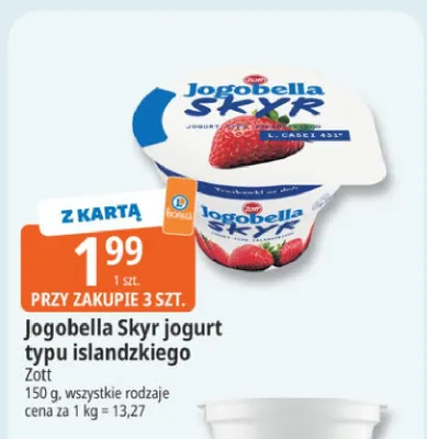 Jogobella Skyr jogurt typu islandzkiego Zott promocja w Leclerc