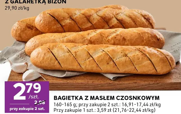 Bagietka z masłem czosnkowym promocja w Stokrotka