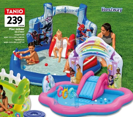 Plac zabaw BESTWAY spiderman wym. 211x206x127cm promocja w Intermarche