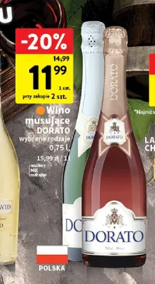 Wino musujące wybrane rodzaje promocja w Intermarche