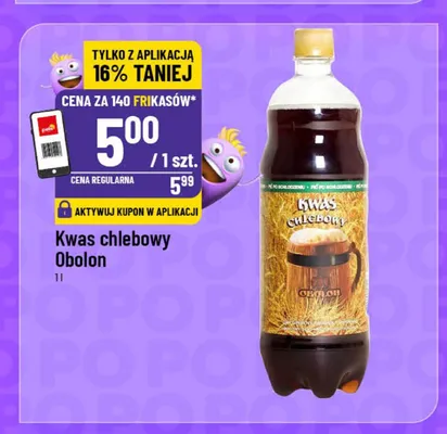 Kwas chlebowy Obolon promocja w POLOmarket
