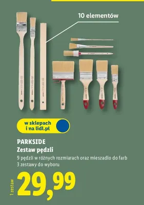 Zestaw pędzli promocja w Lidl