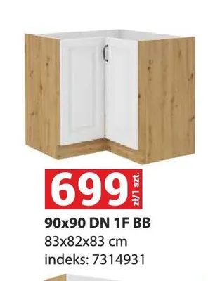 Szafka kuchenna 90x90 Dn 1F Bb Stilo promocja w Merkury Market