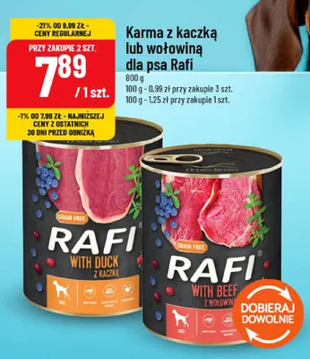 Karma z kaczką dla psa Rafi promocja w POLOmarket