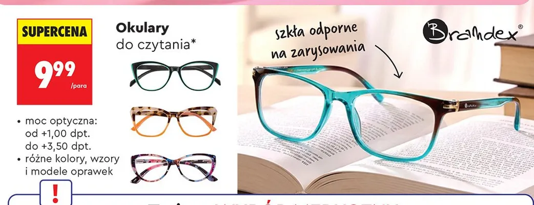 Okulary do czytania promocja w Biedronka