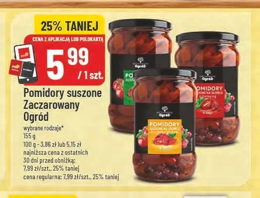 Pomidory suszone Zaczarowany Ogród promocja w POLOmarket