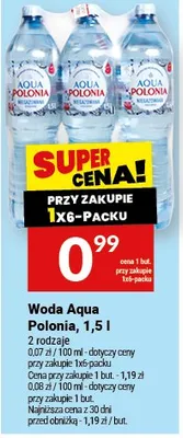 Woda aqua polonia promocja w Twój Market