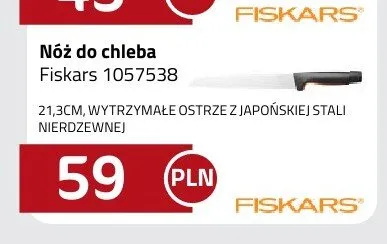 Nóż do chleba Fiskars 1057538 promocja w kakto.pl