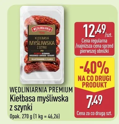 Kiełbasa głogowska z szynki Morliny promocja w Aldi
