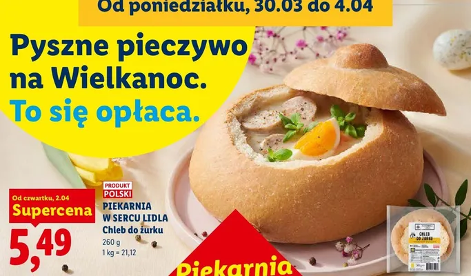 Chleb do żurku  promocja w Lidl