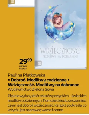 Książka Dobroć. Modlitwy codzienne Paulina Płatkowska oprawa twarda promocja w Empik