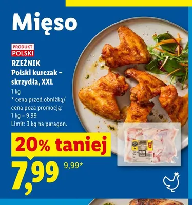 Skrzydła z kurczaka XXL Rzeźnik promocja w Lidl