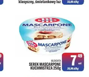 Serek Mascarpone Kuchmistrza Mlekovita promocja w Tomi Markt