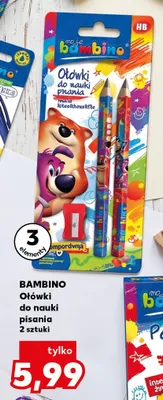 Ołówki do nauki pisania Bambino 2 sztuki promocja w Kaufland