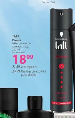 Lakier do włosów Taft Power promocja w Hebe