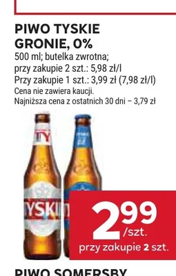 Piwo Tyskie Gronie promocja w Stokrotka