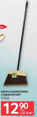 Miotła zewnętrzna z kijem HOF/OFF promocja w Selgros