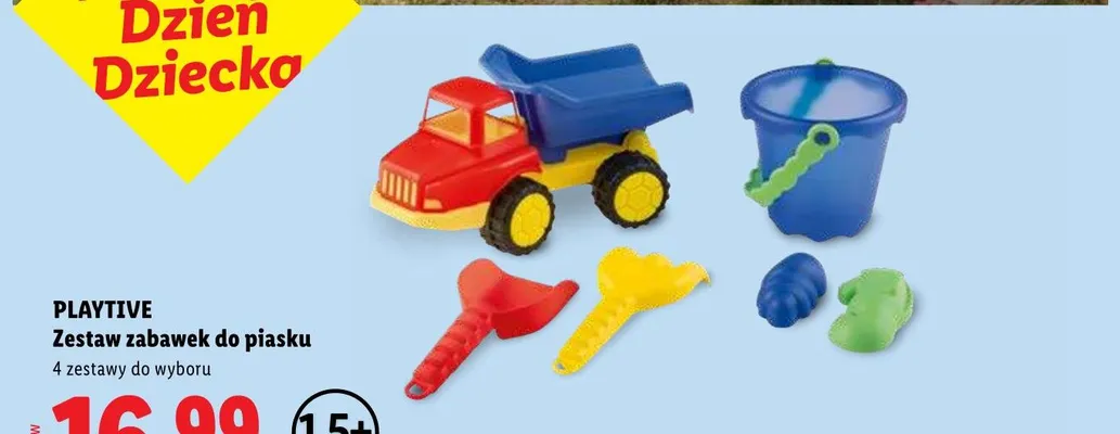 Zestaw zabawek do piasku Playtive promocja w Lidl