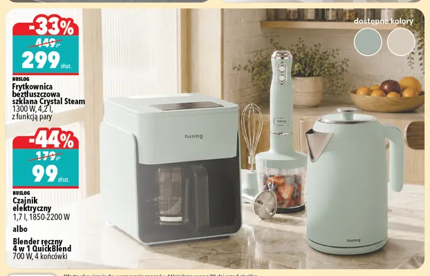 Blender ręczny 4 w 1 QuickBlend 4 końcówki Huslog promocja w Biedronka Home
