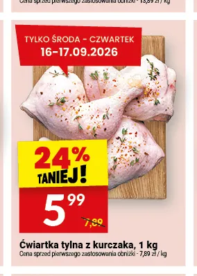 Ćwiartka tylna z kurczaka promocja w Twój Market
