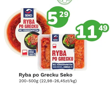 Ryba po grecku 200 g Seko promocja w Limonka