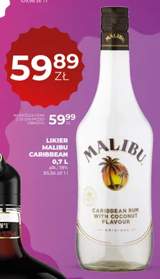 Likier Malibu Caribbean promocja w Duży Ben