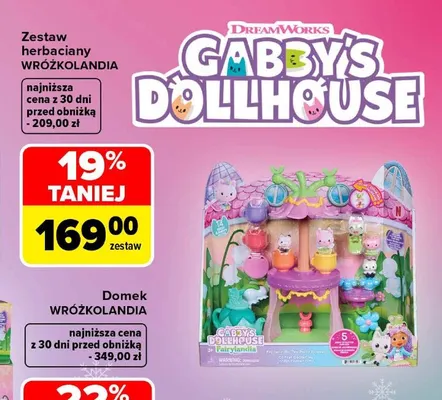 Zestaw herbaciany Wróżkolandia Gabby's Dollhouse promocja w Carrefour